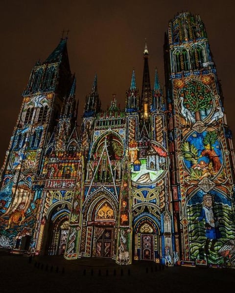 Cathédrale de lumières Rouen illumination 2025 dates et horaires
