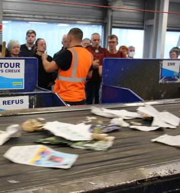 Visite guidée du centre de tri