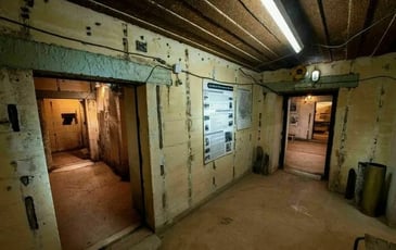 Visite libre du poste de commandement de la Flak (DCA) allemande