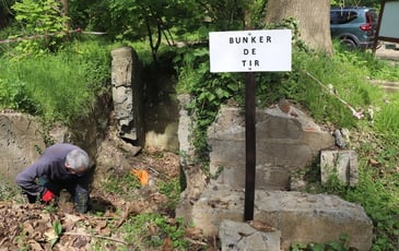 Visite guidée de la base légère de V1 du bois Gazan