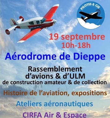 Exposition sur l'histoire de l'aviation autour de Dieppe