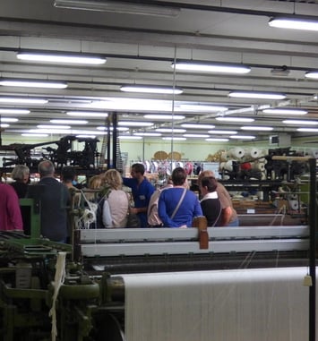 Visite guidée de l'atelier du textile