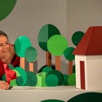 Petit POP’RON rouge - Théâtre de papier et pop-up par la compagnie Gingolph Gateau