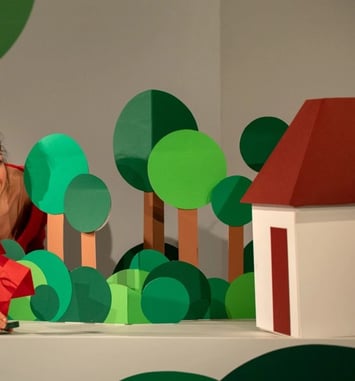 Petit POP’RON rouge - Théâtre de papier et pop-up par la compagnie Gingolph Gateau
