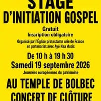 Stage d'initiation de chants gospel et concert de clôture avec la chorale Méli-Mélodie 76