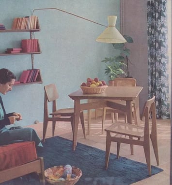 Visite guidée de l'appartement témoin des années 50 de Sotteville
