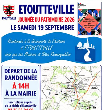 Circuit : randonnée à la découverte de l'histoire d'Etoutteville ainsi que ses maisons et sites remarquables