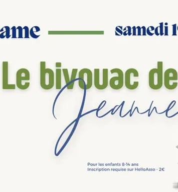 Animation jeune public : escape-game "le bivouac de Jeanne"