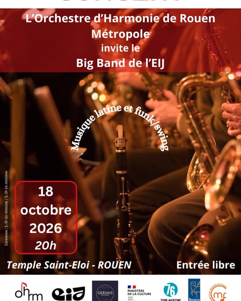 Orchestre d’Harmonie de Rouen Métropole et Big Band de l’EIJ