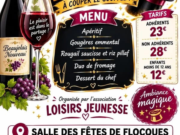 Soirée Beaujolais - Spectacle de magie