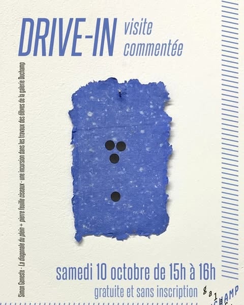 Drive-In – Visite commentée de l’exposition « La diagonale du plein ».