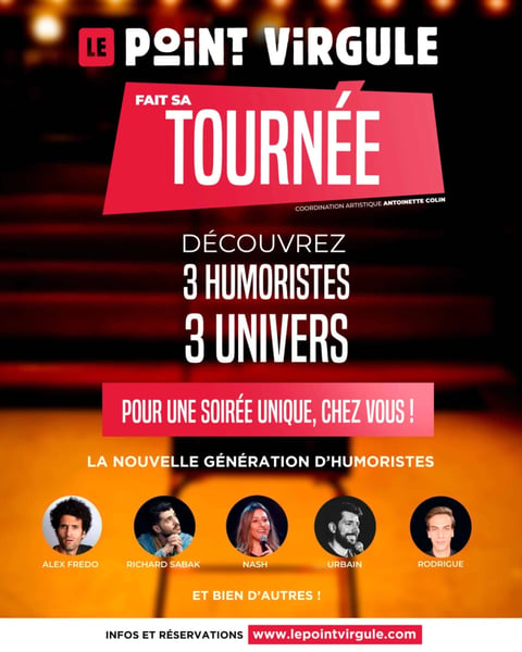 Spectacle : Le Point Virgule fait sa tournée