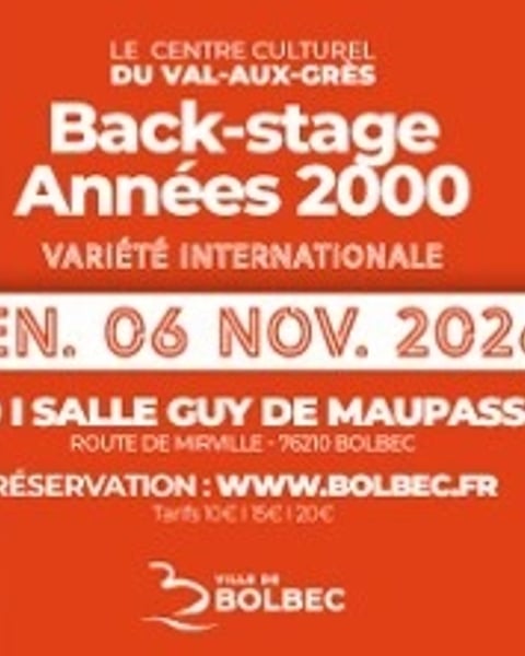 Concert Back-stage années 2000